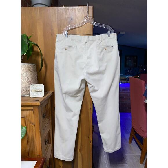 Polo By Ralph Lauren RN#41381 khaki beige chino pants 100% cotton mens 40/32 - Picture 2 of 11